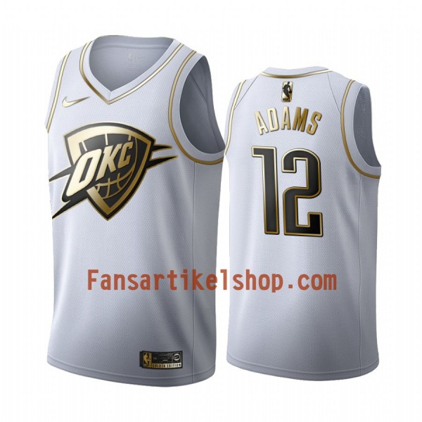 NBA Oklahoma City Thunder Trikot Steven Adams 12 Nike 2019-2020 Weiß Golden Edition Swingman - Herren NBA Oklahoma City Thunder Trikot Steven Adams 12 Nike 2019-2020 Weiß Golden Edition Swingman - Herren